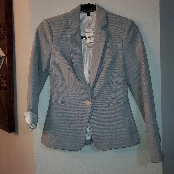 NWT Express Blazer Blue size 00 - Picture 2 of 3